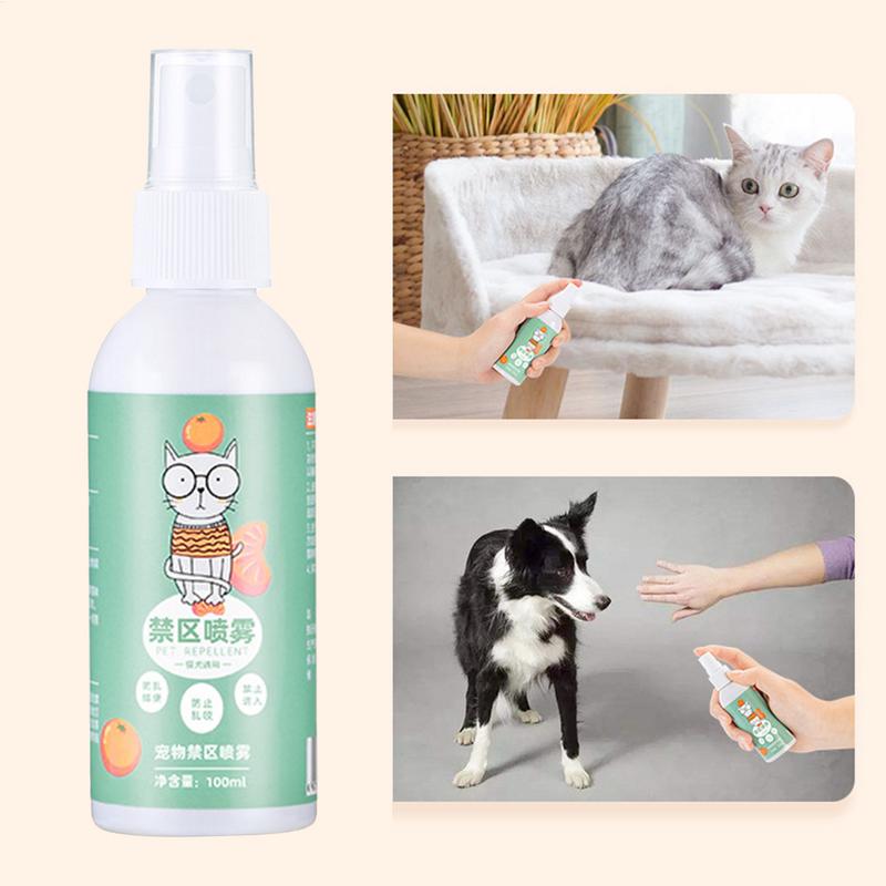 Cat Scratch DeterrentSpray 100ml Natural Scratching Training Aid Spray No Stimulation Orange Fragrance Sofa Furniture Protector