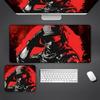 Extended Gaming Mouse Pad Red Soldier Design Large Rubber Mouse Mat Desk Pad Non-slip Base Office Gaming Computer Accessories