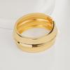 Interlocking Ring Open Bangle - European & American Light Luxury Design for Women
