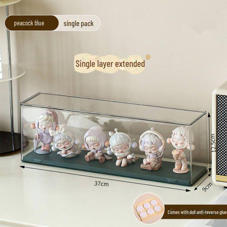 Cutie de Afișare Acrilică Transparentă pentru Depozitarea LEGO și a Modelelor, Finisaj Mat cu Bule Antistropi