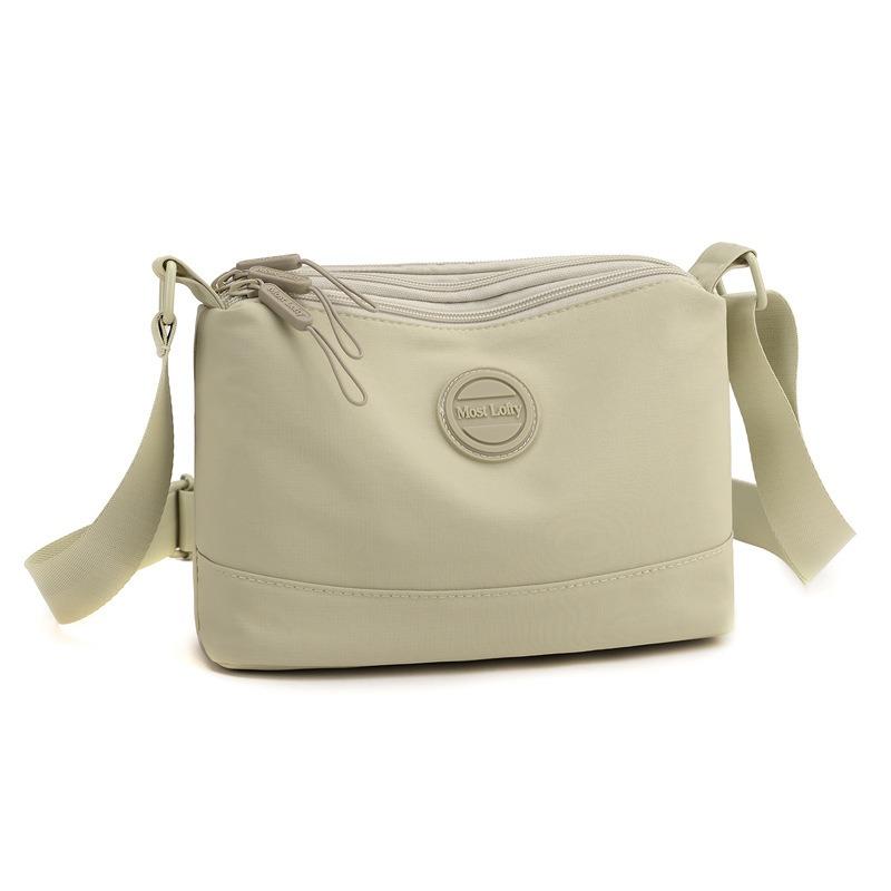 Simple nylon cloth bag summer new casual messenger bag mother bag shopping bag multi-layer large-capacity shoulder women's bag
