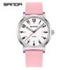 SANDA 3267 Women's Quartz Watch Fashionable Simple Casual Silicone Strap Nurse Wristwatch for Ladies Gift