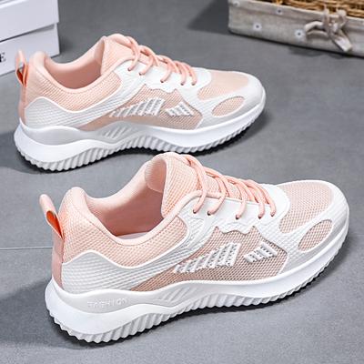 Sneakers for Women's Summer New Casual Breathable Running Shoes Soft Sole Korean Style Trendy Single Shoes