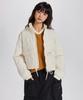 Square Quilted Padded Jacket (W) - Ivory