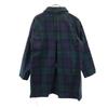 Mackintosh Check Long Sleeve Stainless Collar Coat 34 Green X Blue Women Used