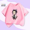 Demon Slayer Tama-chan Butterfly Shinobu Children's Short-Sleeved T-shirt Summer Girls' Summer Outfit Pure Polyester Top