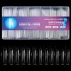 Instantly Salon Styles False Nail 504Pieces/Box Long Coffin Fake Nail Easy Fit Glamorously Nail Art for Home DIY Decors