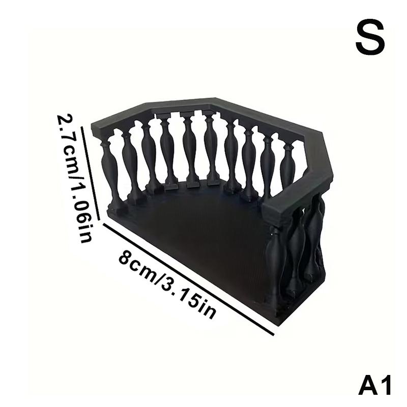 

Miniature Dollhouse Balcony With Railing European Balcony Suitable For Collectors, Miniature Scenes, DIY Dollhouse Accessories
