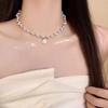 Elegant French Pearl Camellia Necklace: High-End Versatile Women's Choker