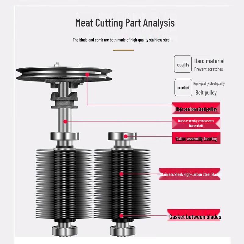 Qinzun Commercial Electric Stainless Steel Meat Slicer