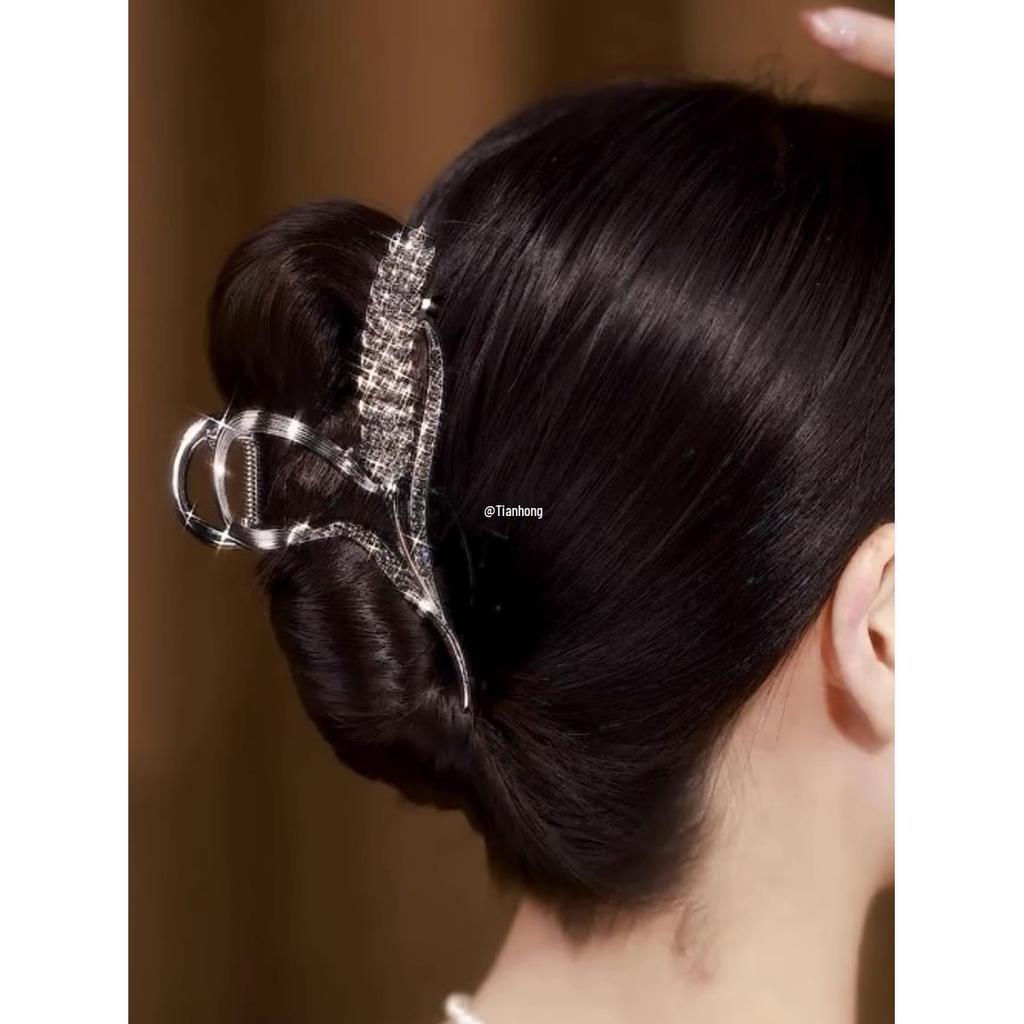 2025 Luxury Wheat Ear Hair Clip for Women: Small Volume Shark Hairpin