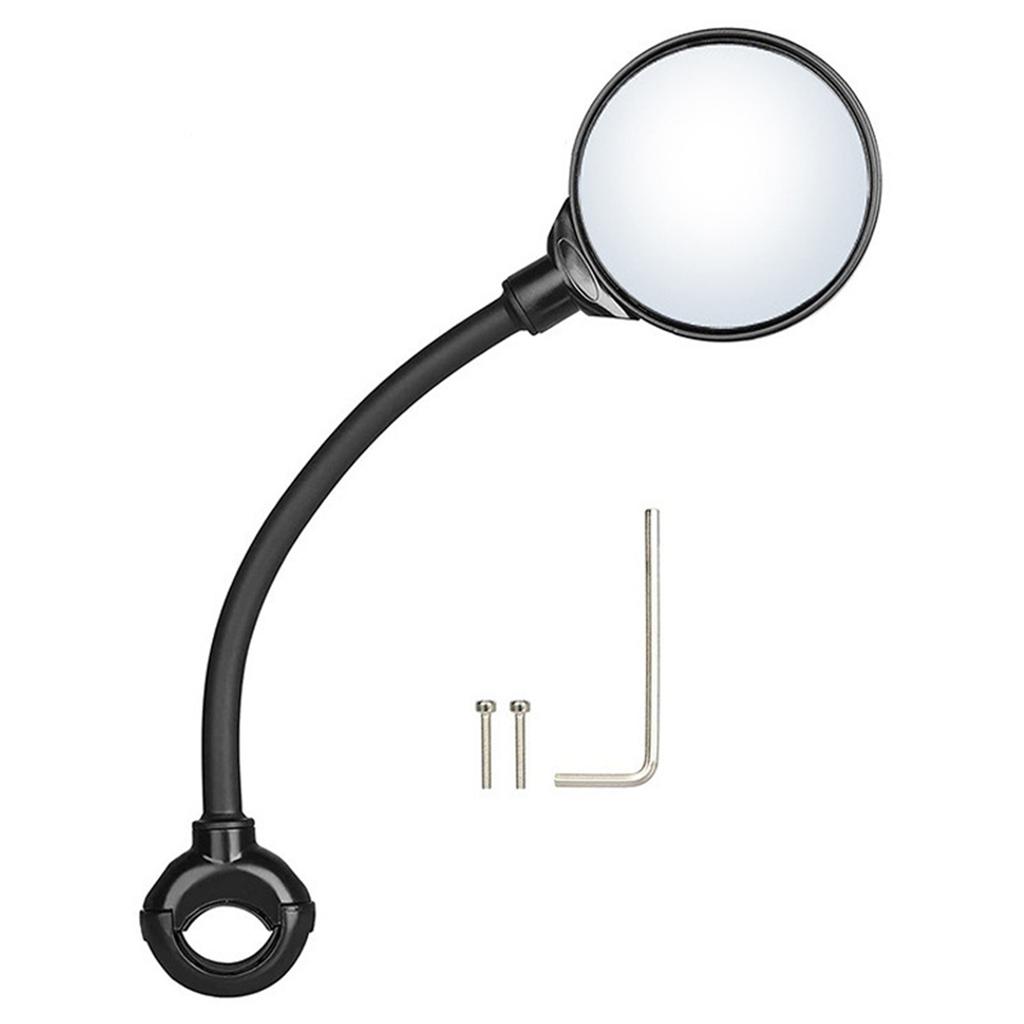 Bicycle Mirror for Handlebars Hose Adjustable Rear View Mirror Reflector for Moped Bike Standard Bike