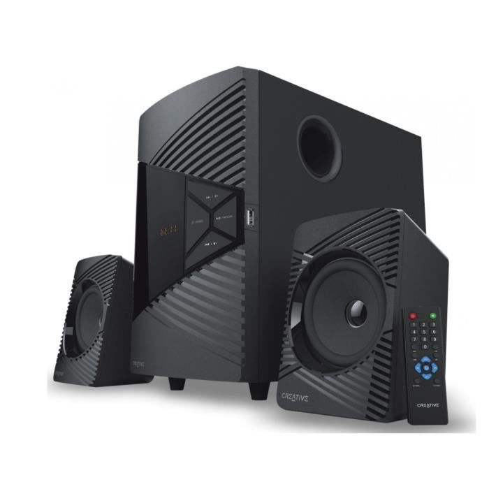 Enceinte de bureau 2.1 - CREATIVE - SBS E2500 - 30W - Bluetooth - Noir