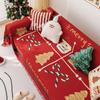 Red Sofa Towel Waterproof Non-Slip Christmas Atmosphere Sofa Cover Cloth All-Inclusive Universal Cover Cover