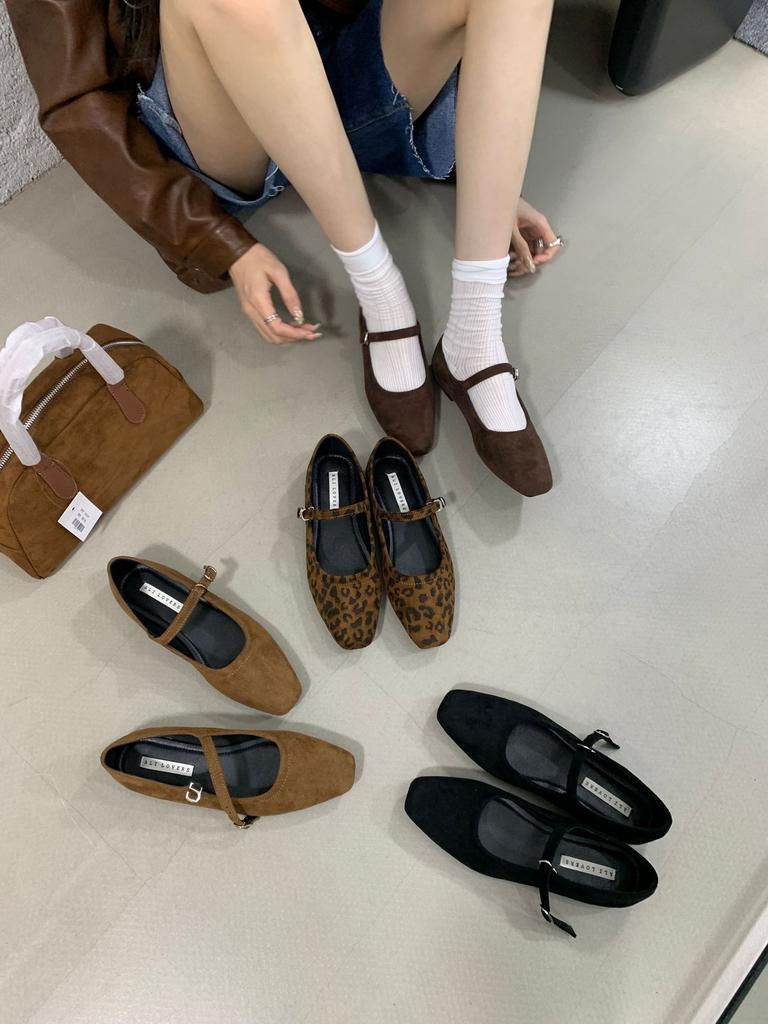 French single shoes flat women's shoes new 2025 new fashion temperament Mary Jane shoes with soft soles