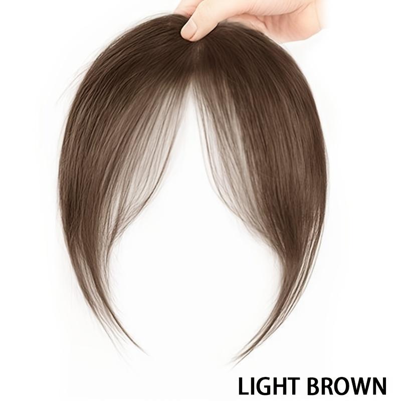 

Женская синтетическая челка для парика на лоб, натуральная восьмиугольная челка 8 дюймов, черно-коричневая, подходит для повседневной носки 8inches