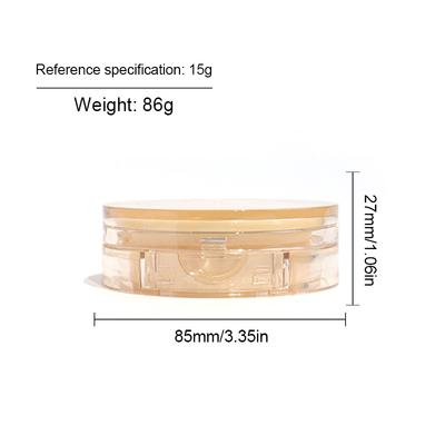 Portable Plastic Powder Box Empty Loose Powder Pot With Sieve Mirror Cosmetic Sifter Loose Jar Travel Makeup Container