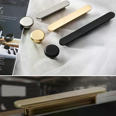 Modern Knob Zinc Alloy Kitchen Cabinet Handles Cupboard Door Pulls Drawer Knobs For Furniture Handle Hardware