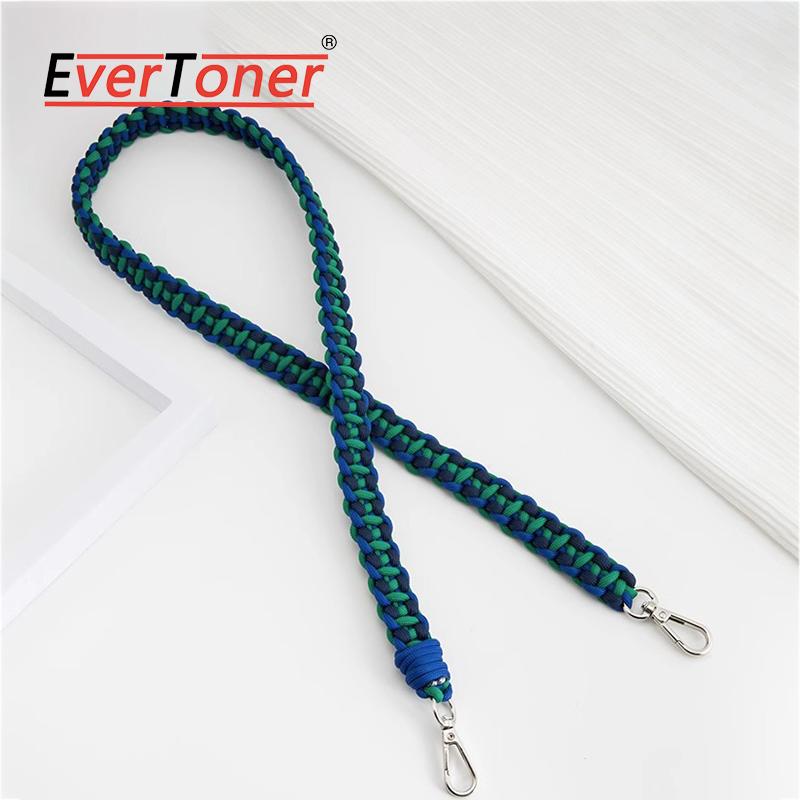EverToner Suitable For Long-champ Mini Pure Handmade Woven Shoulder Strap DIY Colored Braided Rope Crossbody Bag Strap