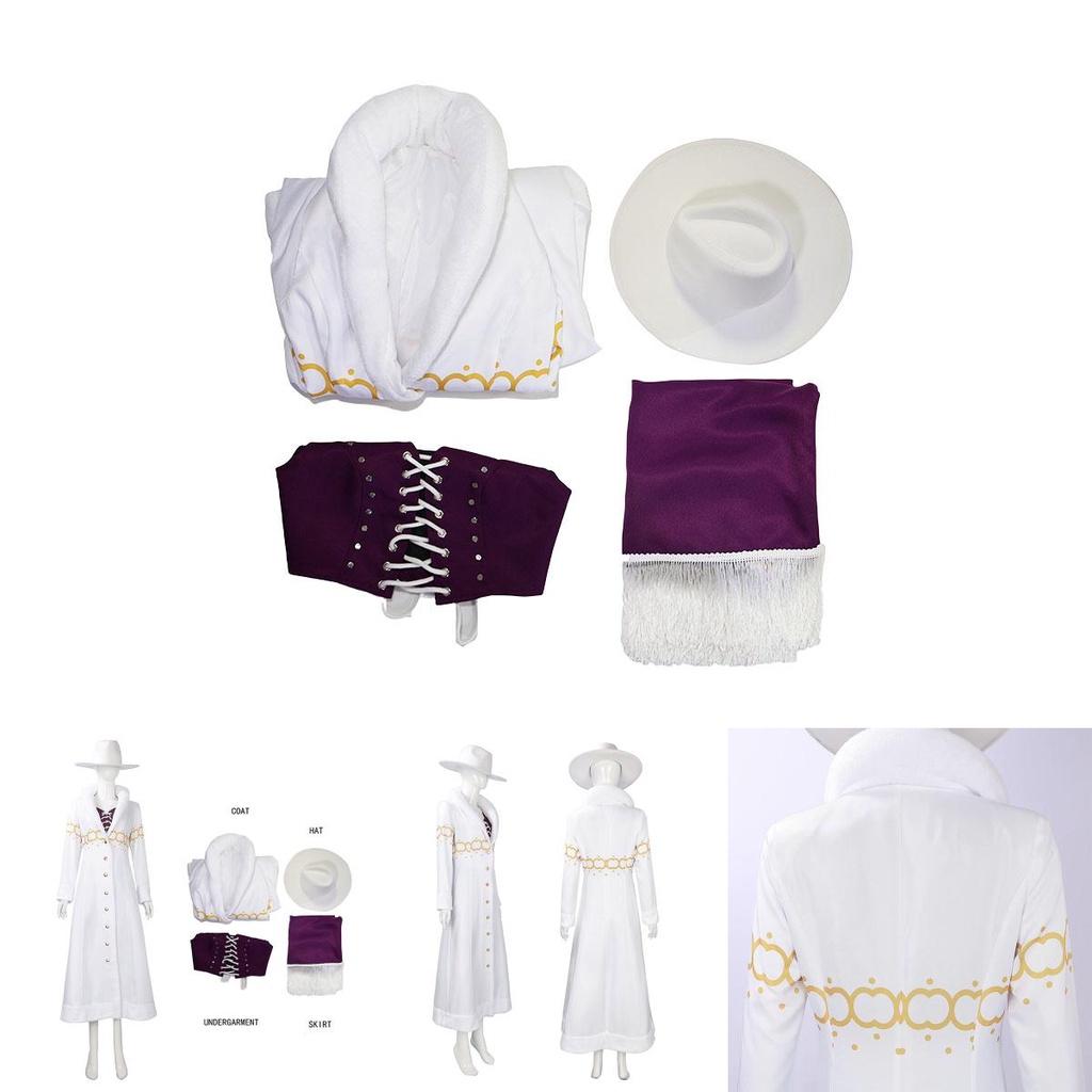 Cos One Piece Cos Cosplay White Costume With Nicorobin Character