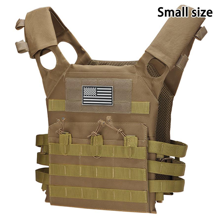outdoor training vest (including US flag emblem) with convenient expansion, lightweight and multifunctional JPC vest