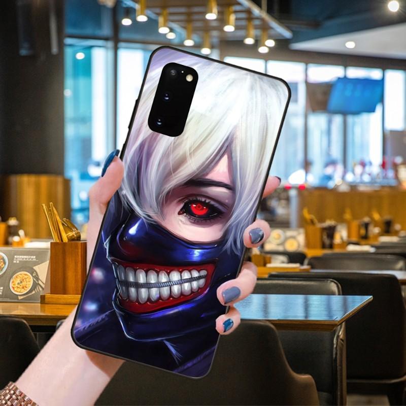 Kaneki Ken Tokyo Ghoul Phone Case For Samsung Galaxy S6 S7 S8 S9 S10 S21 S22 Plus Ultra Soft Black Phone Cover