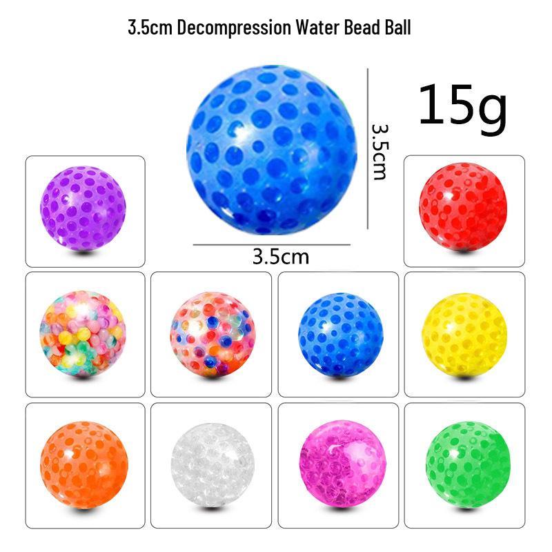 Stressabbau Wasserperlen Knetball Spielzeug - 3,5cm TPR Weichgummi für Erwachsene