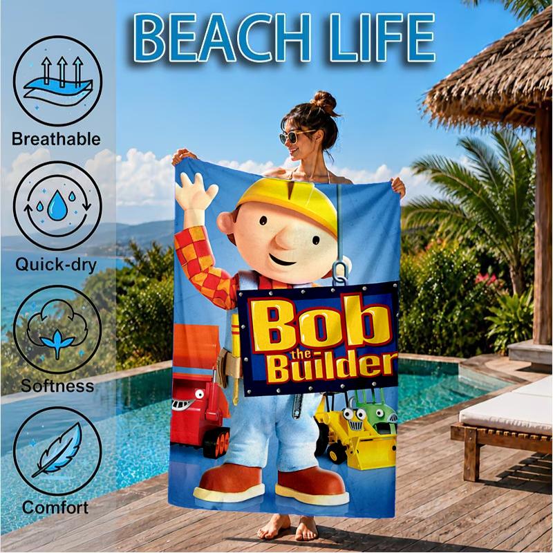 Das Abenteuer-Strandtuch des Bauherrn, Superweiche Mikrofaser, Perfektes Geschenk für Sie/Ihn, Geburtstag, für Pool, Strand, Reisen, Dekoration Strandparty
