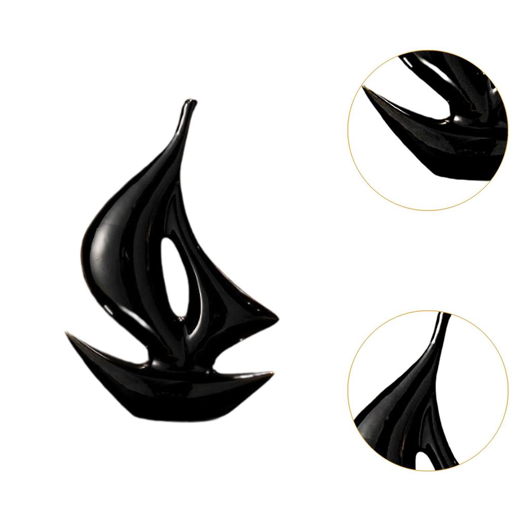 Sailing Boat Decor Modern Sculpture Decorative Birthday Gift Ship Statue,Sailboat Figurine