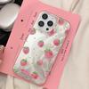 Pink Strawberry Phone Case For IPhone 17 Air 16 15 14 13 12 11 Pro Max Cover For IPhone 16 15 14 Plus Case Cover Funda Bumber