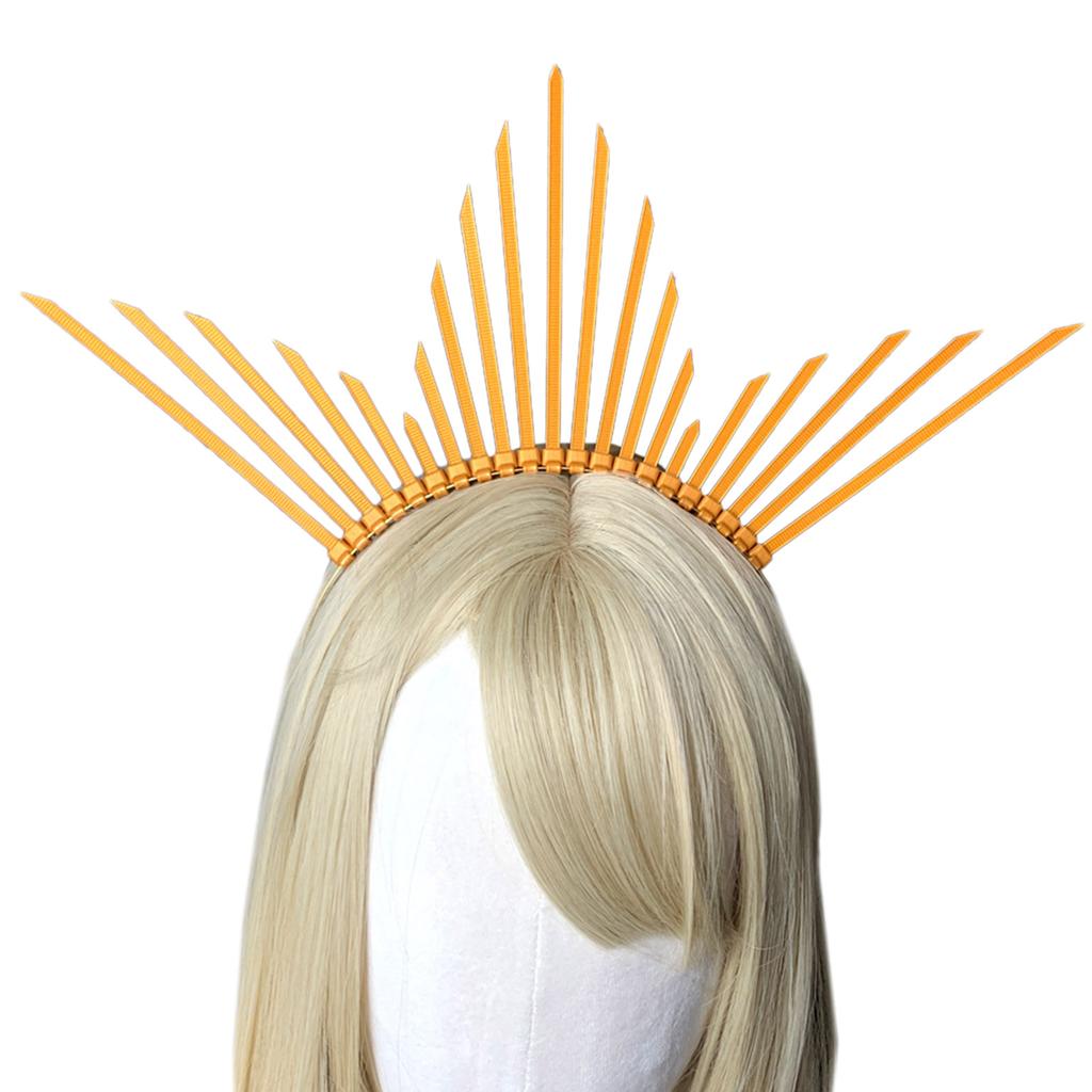 Jugendliche Schüler Halloween Haarband mit Sonnenstrahlen Stacheln Cosplay Engel Heilige Form Stachel-Haarbänder Auftritte Haarreifen