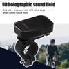 Sxhlseller Wearable Bluetooth Speaker, Portable Speaker with Built-in Clamp, 3W HD Sound, IPX7 Waterproof, Magnetic Mount, 5.4" Speed, for Cycling, Gy