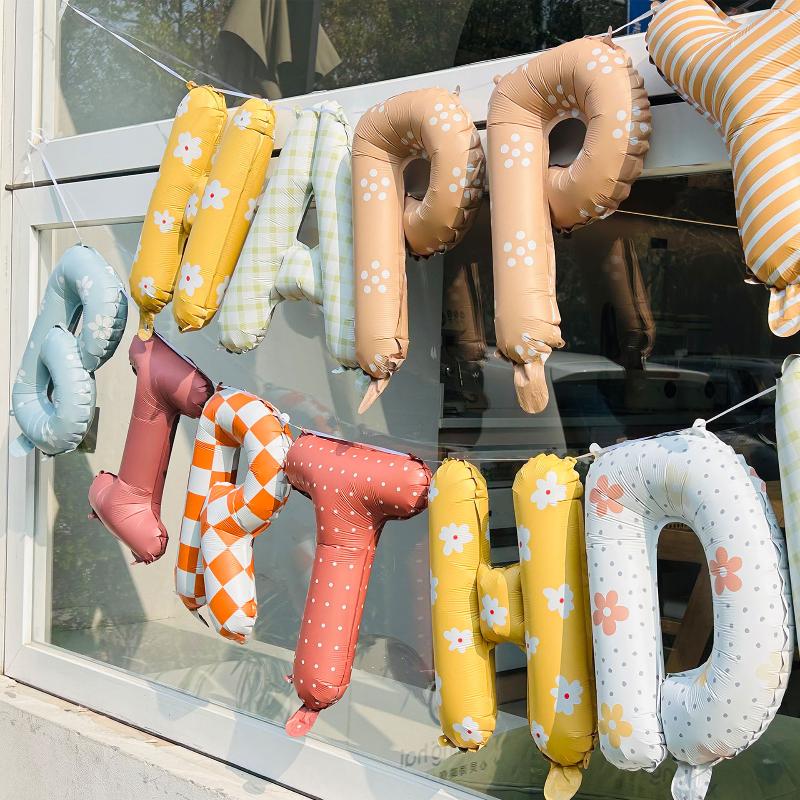 16 Inch Happy Birthday Letter Foil Balloons Set Wide Application for Birthday Party Anniversary Wall Backdrop Decor