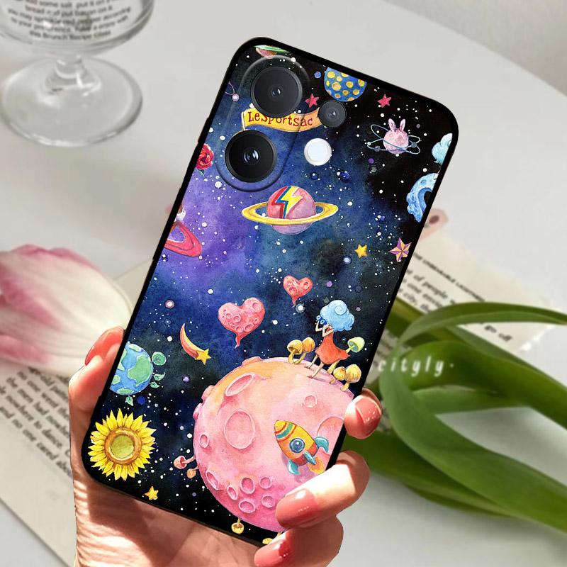 For VIVO V60 T4Pro 5G Case Cool Wolf Lion Painted Silicone Soft TPU Phone Cover Coque For VIVO T4 Pro VIVOV60 Back Bumper V2510