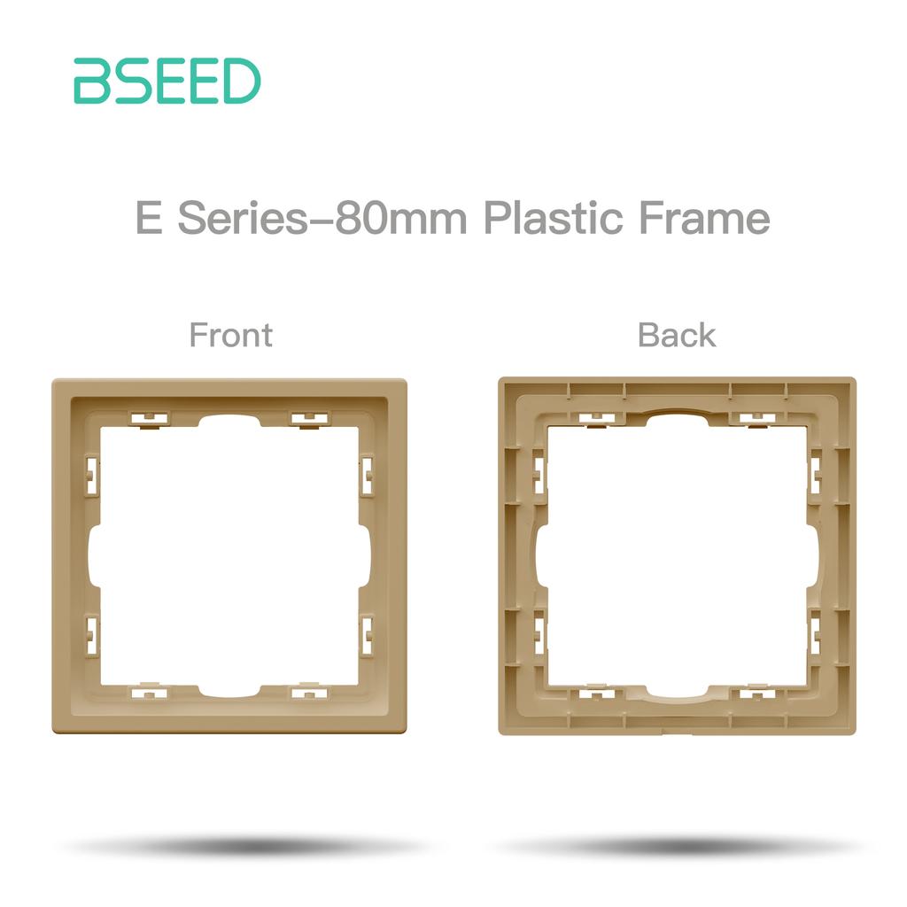BSEED DIY Button Curtain Switch Module EU Socket With Waterproof Cover Part Large Switch Plastic Frame Combination E Series