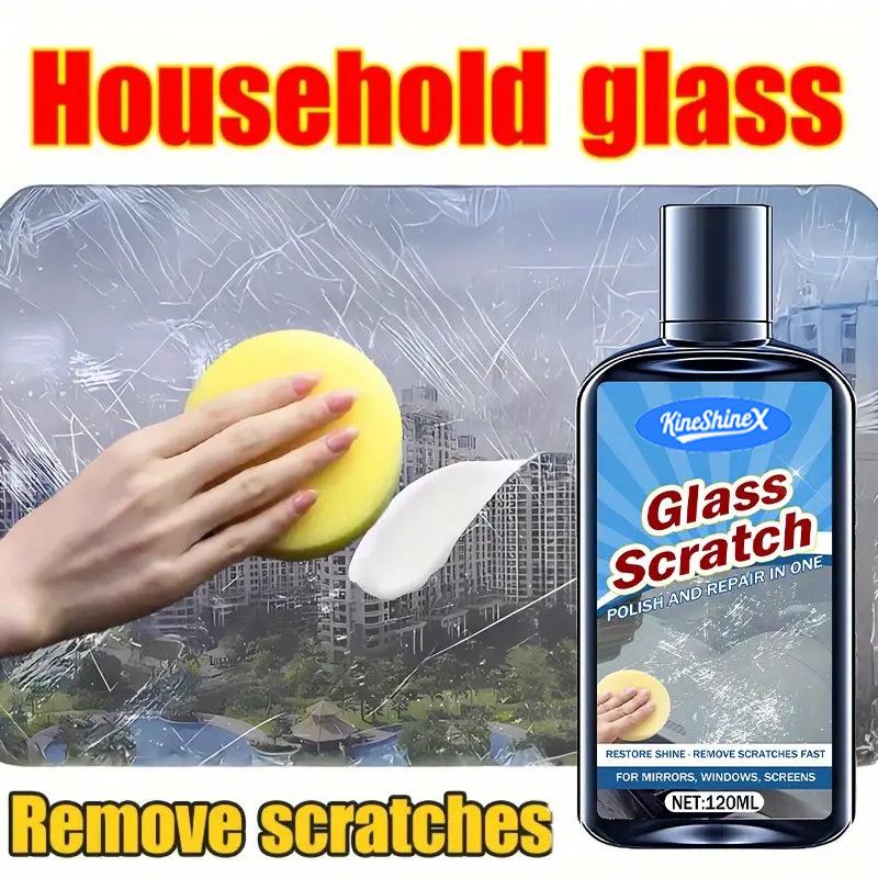 Car Glass Scratch Remover Cream, Windshield Polish Repair Kit, Restore Clarity for Windows & Mirrors, Anti-Scuff Polishing Compound