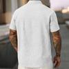 Men's Summer Solid Color Lapel Short-Sleeved Shirt Men's Casual Fashion Short-Sleeved Shirt