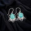 Natural Amazonite Gemstone 925 Sterling Silver Earrings 1.70" Women Jewelry EE-40-25