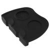 Coffee Tamper Mat Double Hole Anti Slip Corner Coffee Tamping Mat Tool for Home Kitchen Office Bar