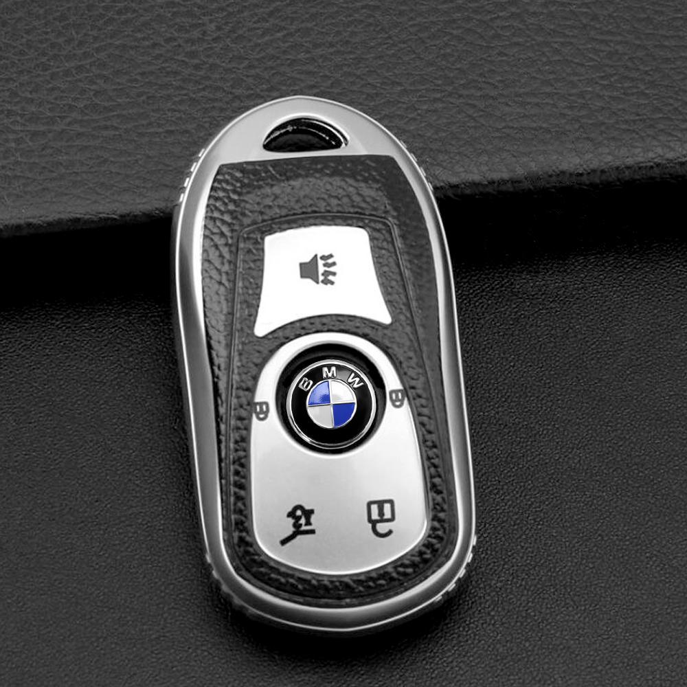 11/14MM 3D Aluminum Car Key Shell Stickers Auto Key Remote Fob Decal For BMW M Performance M1 M2 F32 F30 F20 E90 F30 F87 E46 E60