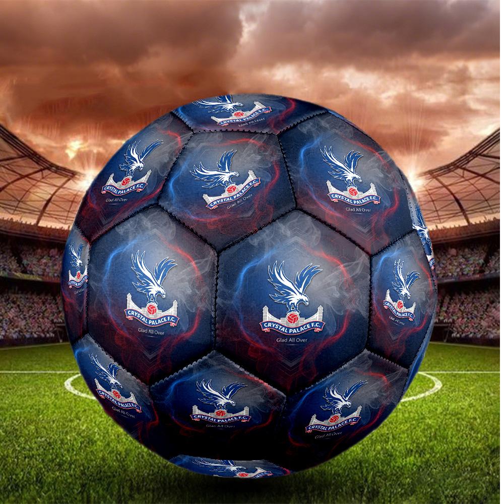 Crystal Palace Storlek 5 Fotboll Högelastisk Fotboll För Utomhustävling Daglig Träning Lek