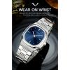 New Fashion Specht & Söhne Ultrathin Quartz Watch For Men Ice Blue Color Stainless Steel Watches Sapphire Crystal 50M Waterproof