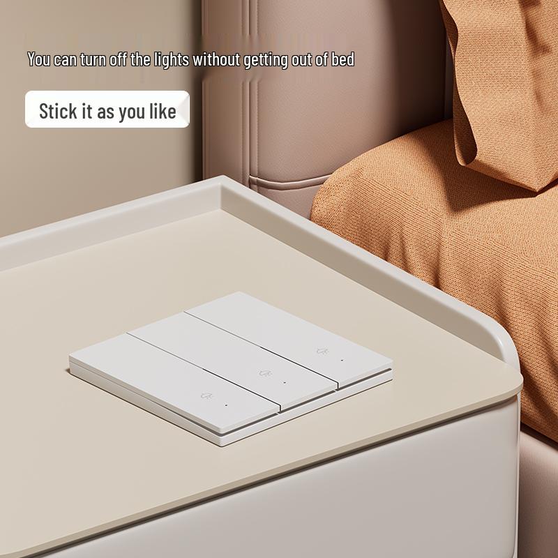 Smart Wireless Double Control Light Switch - No Wiring Needed, 220V Remote Master-Slave System