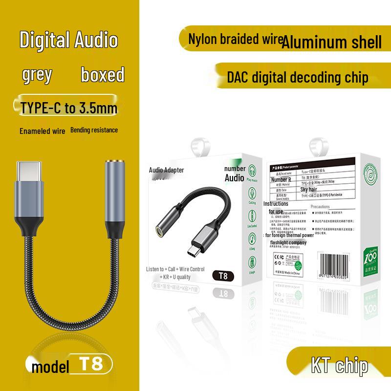 Type-C to 3.5mm Headphone Adapter for Huawei, Samsung, iPad Audio Devices