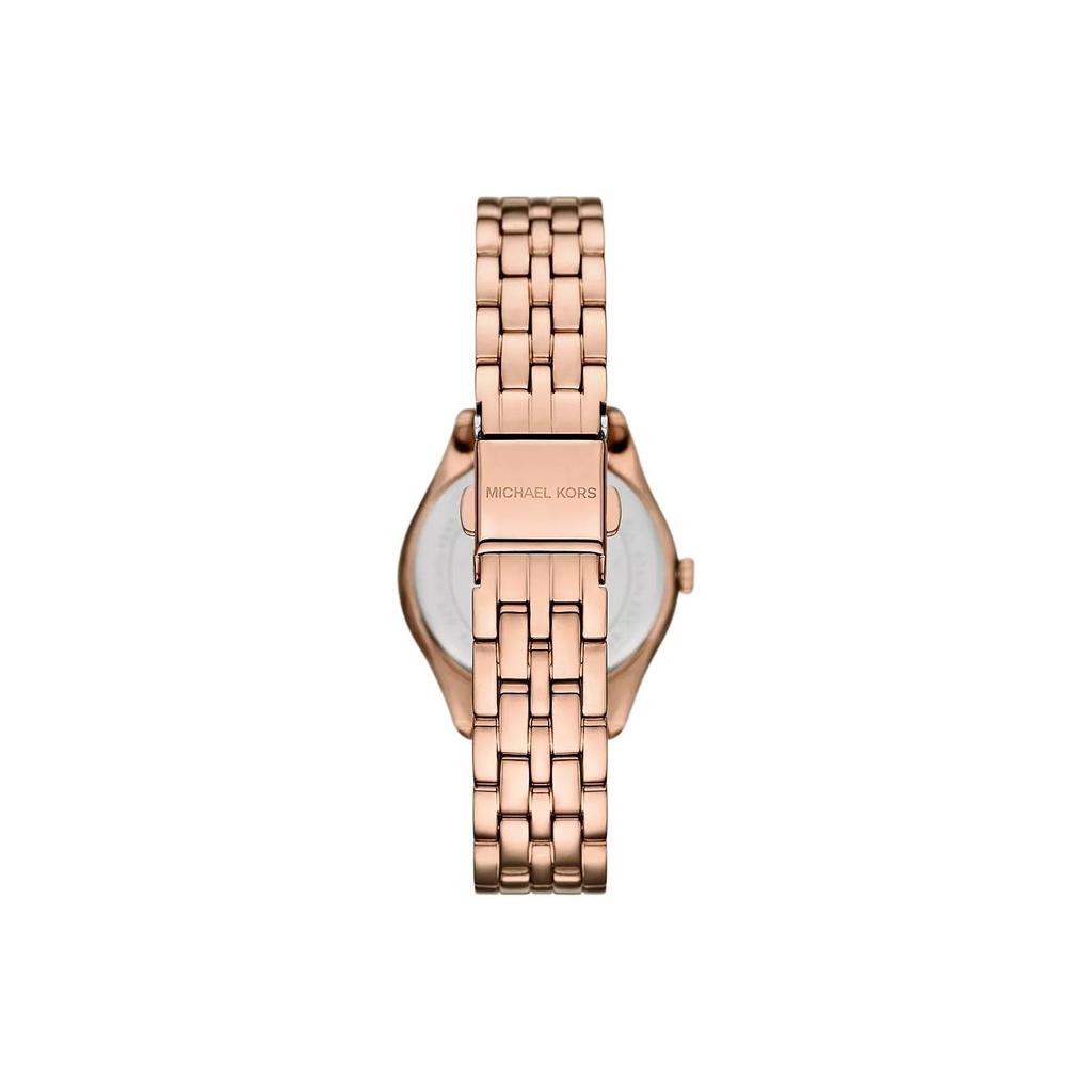 Michael Kors Quartz Watch Stainless Steel Band 33Mm Rose Gold Dial 50M Water Resistant Unisex watches MK4845
