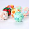 [Colorful Bell Ball Interactive Toy] Cat Toy Colorful Handmade Bell Ball Bouncy Ball Interactive Chase Pet Supplies