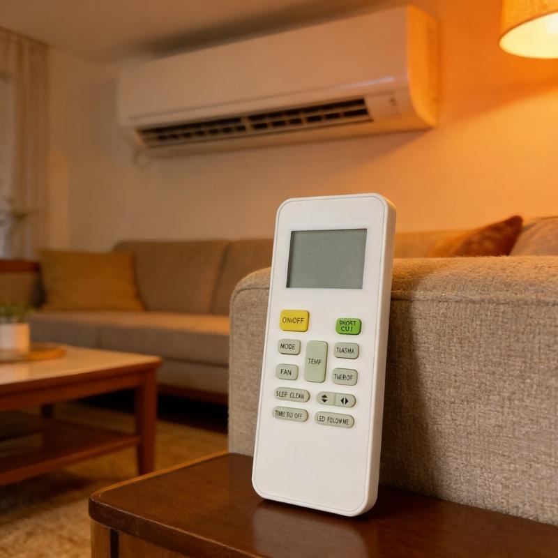 Ergonomically Remote Controller Intelligent Energy Saving Mode for RG52A8 BGEF Air Conditioner Remotes Comfortable Use