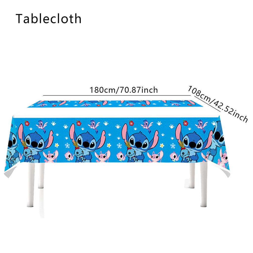 Stitch Tablecloth Party With Waterresistant Material For Kids Decor Birthday