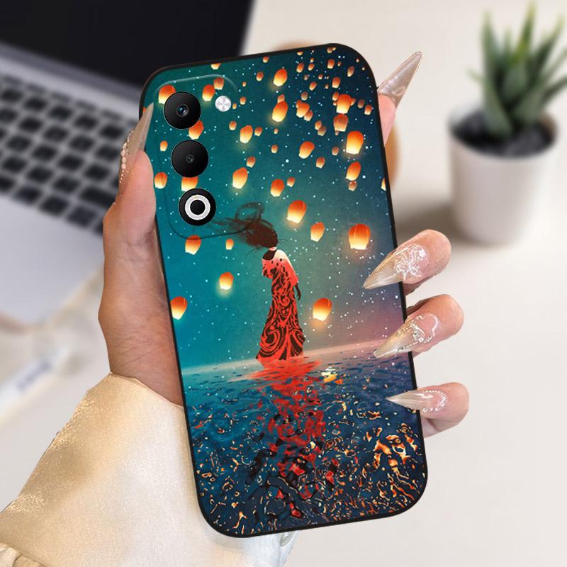For Oppo A5 A5m CPH2727 A5i Pro 4G Case Fashion Luxury Painted Back Cover For Oppo A5 5G Soft Silicone TPU Bumper