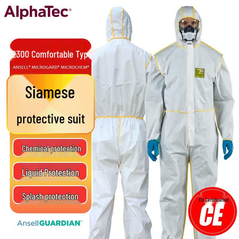 ALPHATEC Full-Body Chemical Protective Suit L (Recommended Height 176-182cm)